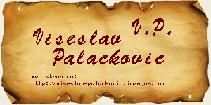 Višeslav Palačković vizit kartica
